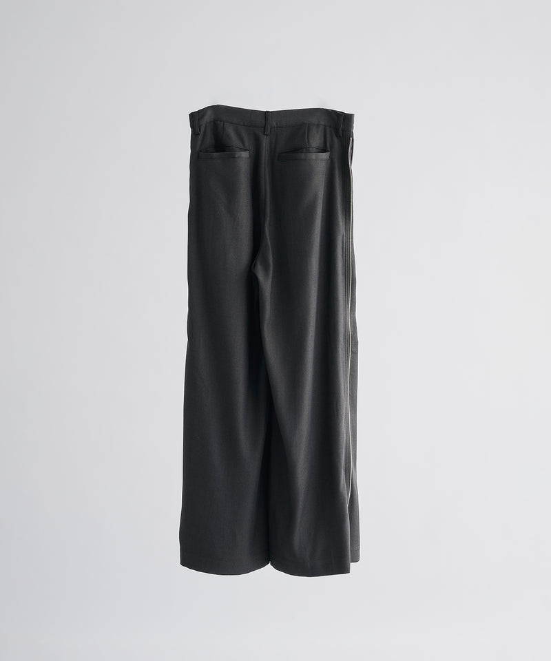 【selleglant｜セレグランテ】SIDE ZIP WIDE SLACKS PANTS/サイドジップワイドスラックスパンツ