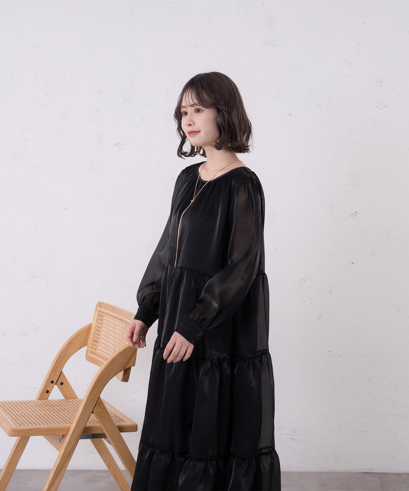 【favclo. Special price】【sae】shine tiered onepiece / モテティアードワンピース