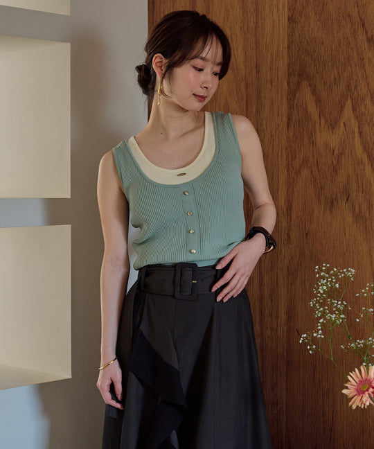 layered design tank top / レイヤードデザインタンクトップ