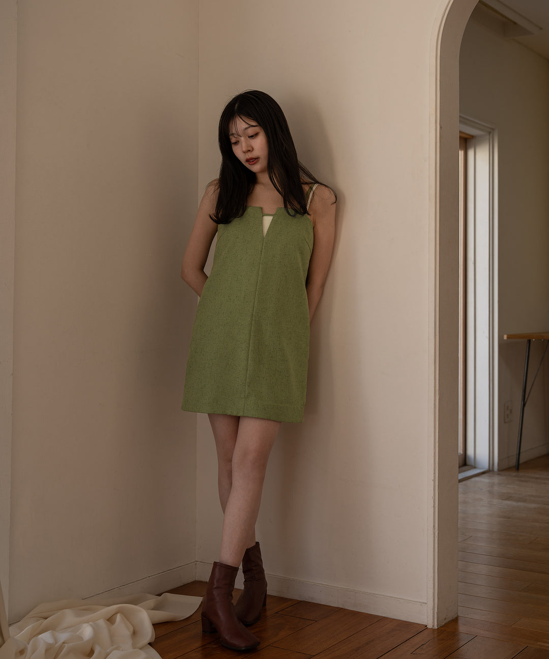 spring tweed mini onepiece / スプリングツイードミニワンピース  