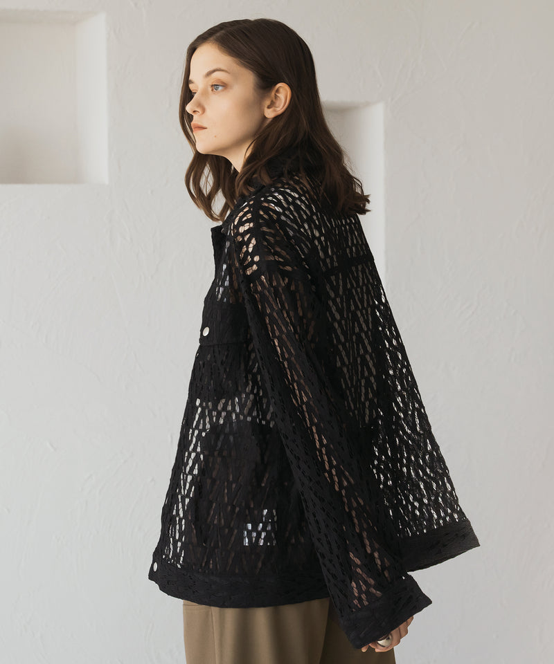 LACE SHEER BLOUSON / レースシアーブルゾン