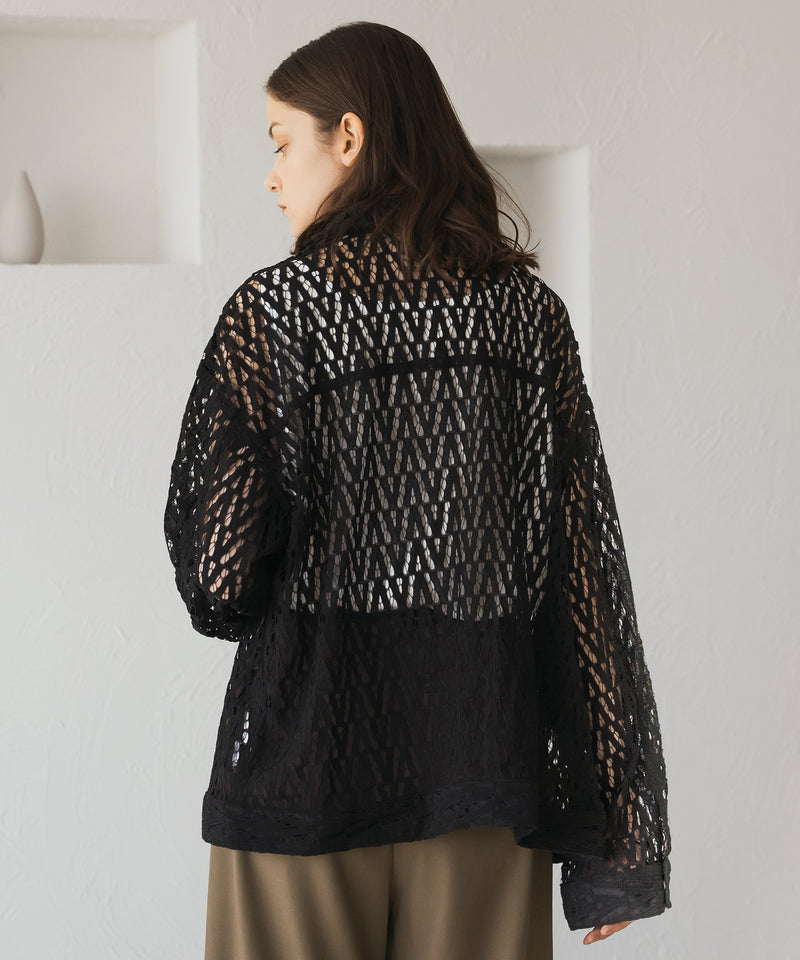 LACE SHEER BLOUSON / レースシアーブルゾン