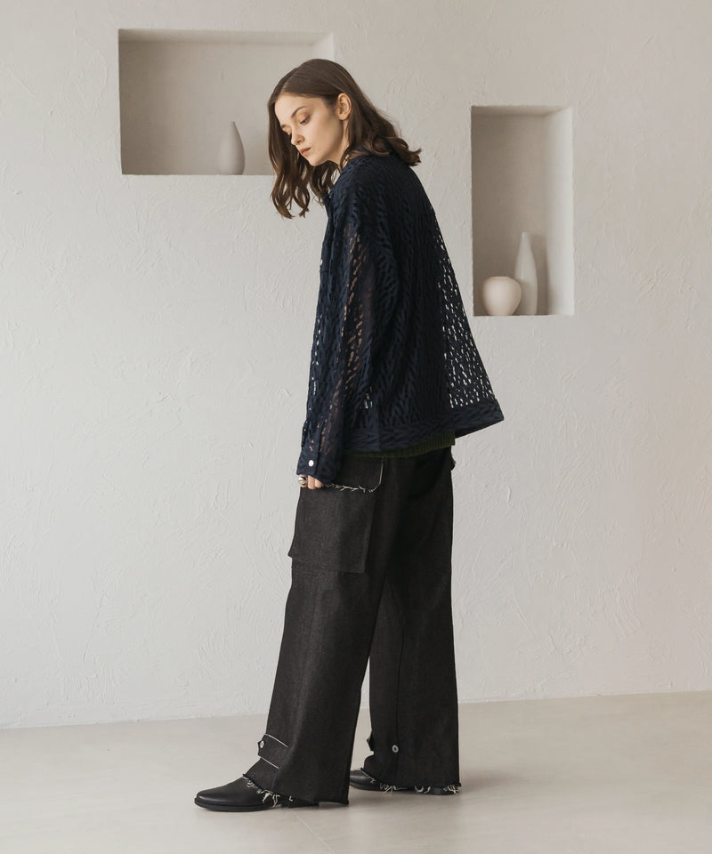 LACE SHEER BLOUSON / レースシアーブルゾン