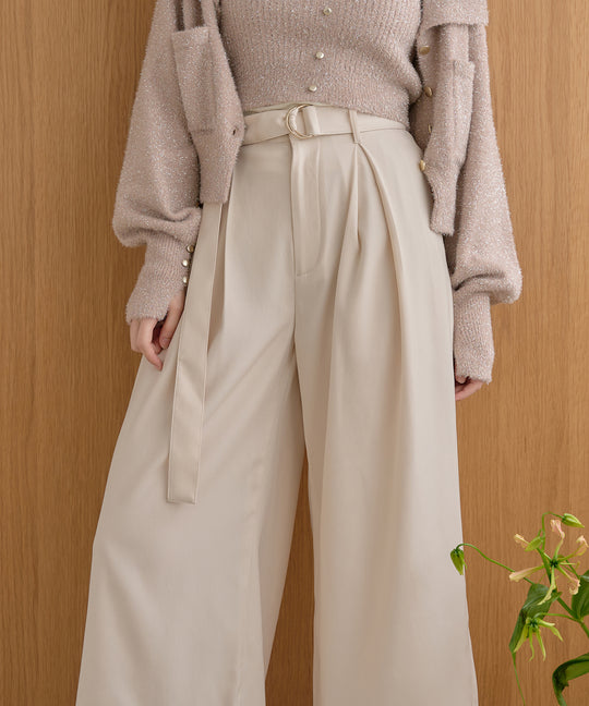 tuck pleated wide pants / タックプリーツワイドパンツ
