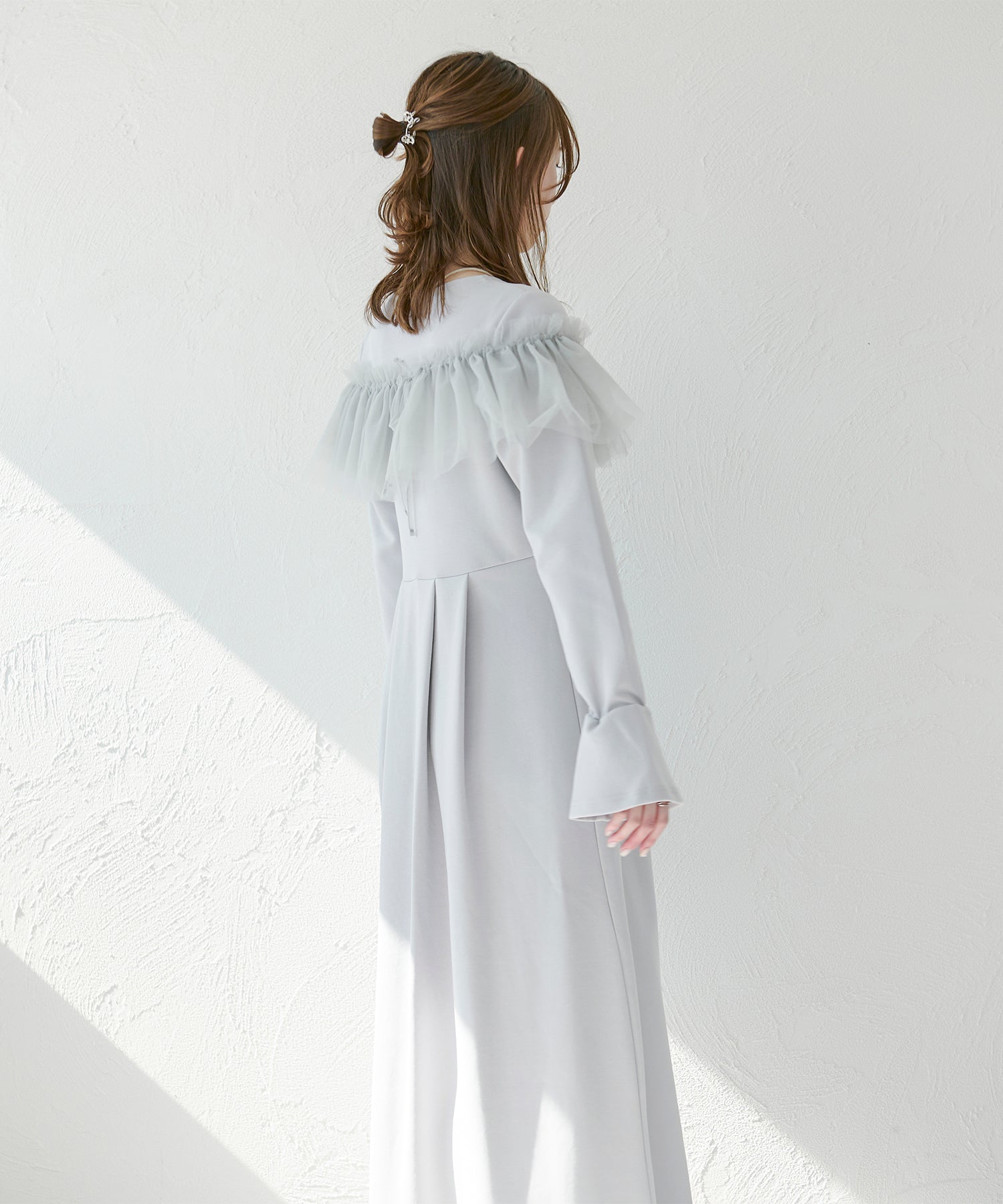 【favclo. Special price】tulle frill onepiece / チュールフリル付きワンピース