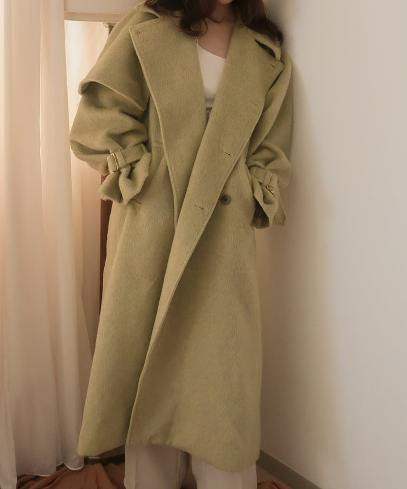 mideal shaggy stand coat / シャギースタンドコート - poornna.com