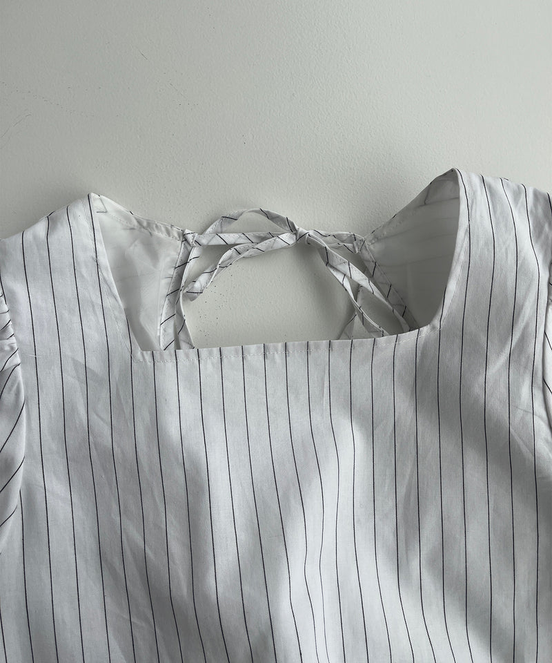 【mana】puff sleeve volume shirt onepiece / パフスリーブボリュームシャツワンピース