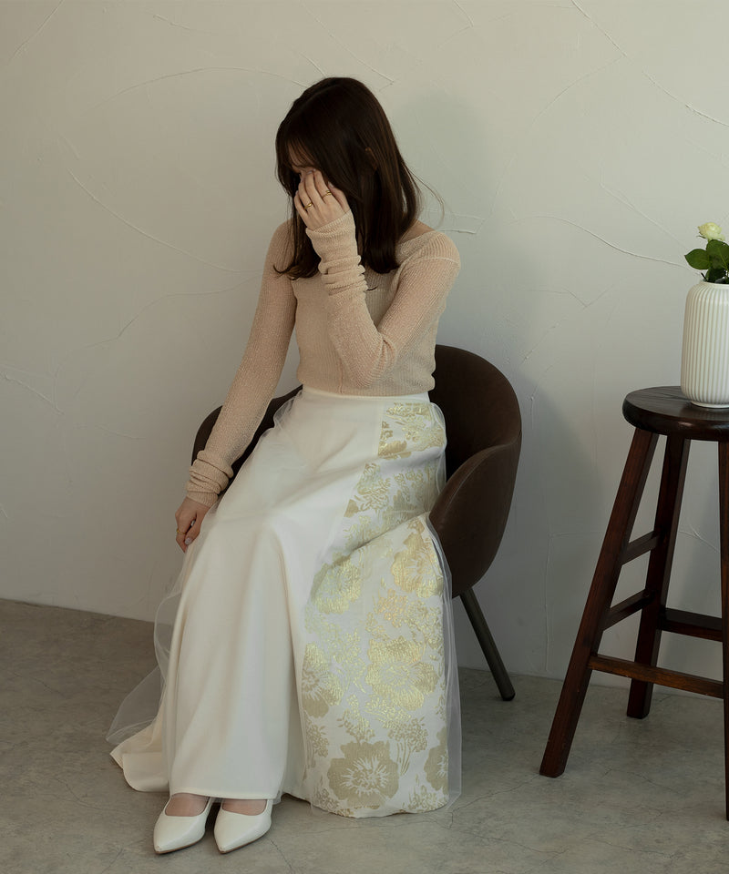 【best】jacquard tulle skirt / ジャガードチュールスカート