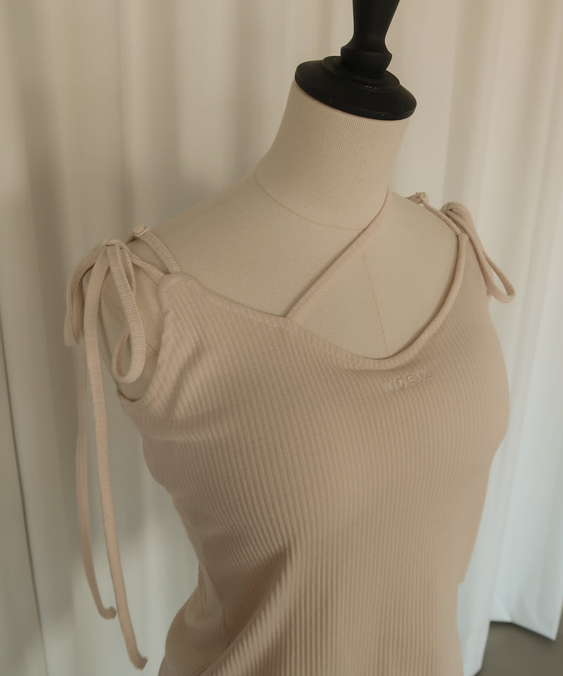 cross design rib camisole / クロスデザインリブキャミソール