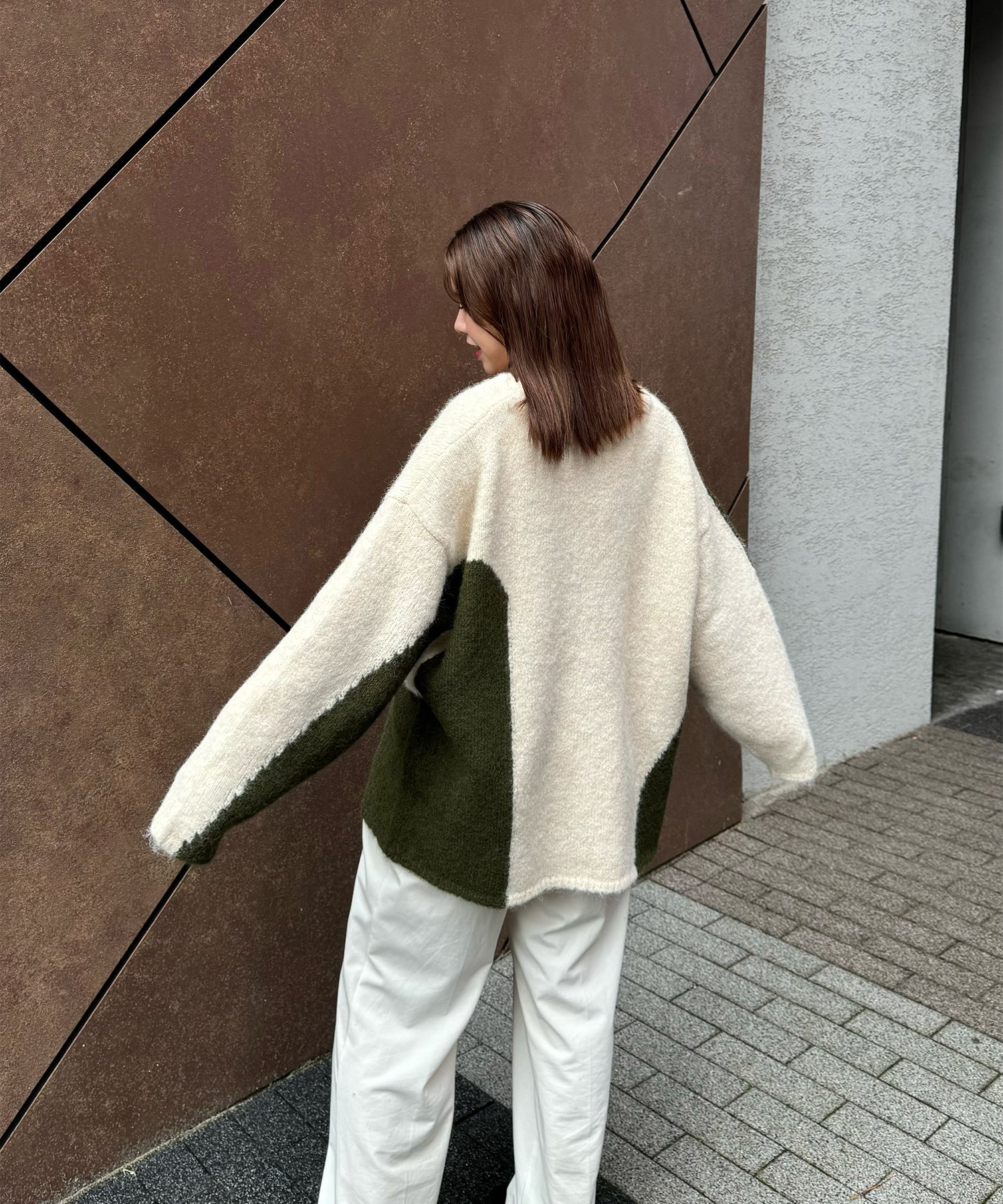 favclo.|ファブクロ【by mai】nuance over size knit cardigan 