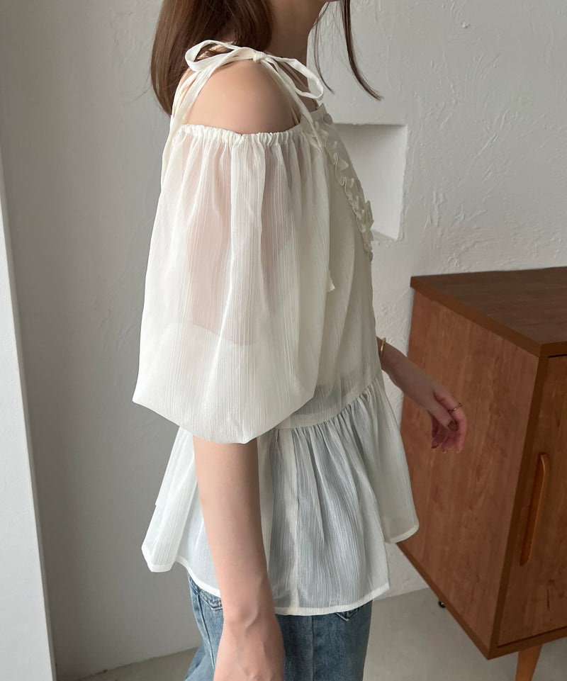 2WAY OFF SHOULDER BLOUSE / 2WAY オフショルシアーブラウス