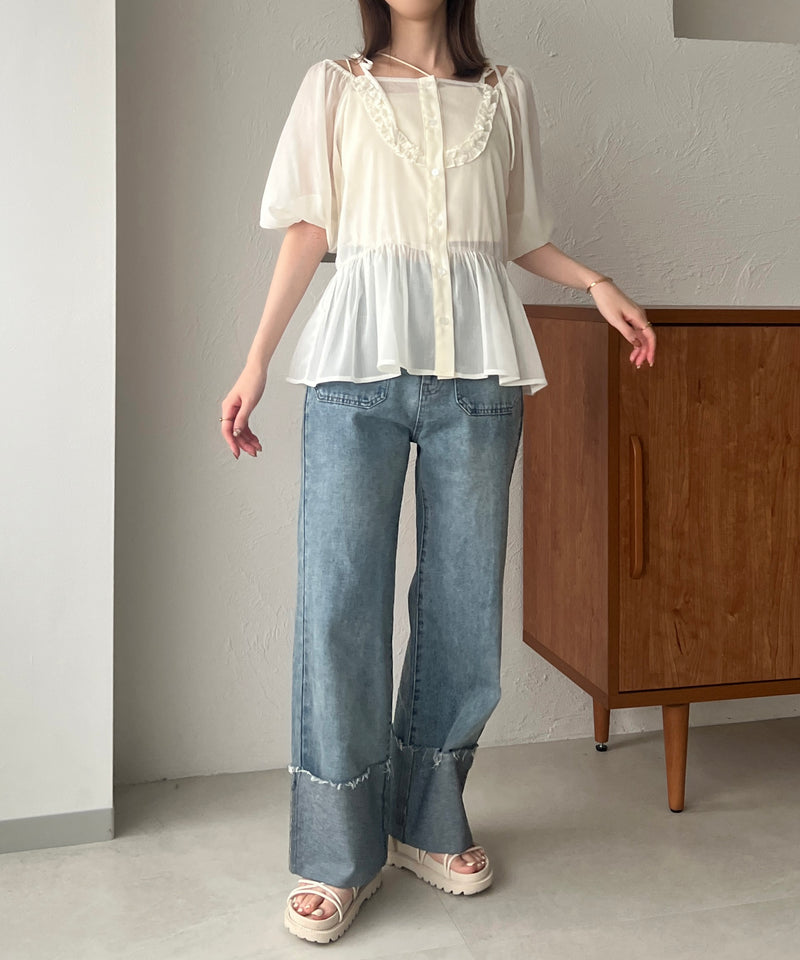 2WAY OFF SHOULDER BLOUSE / 2WAY オフショルシアーブラウス