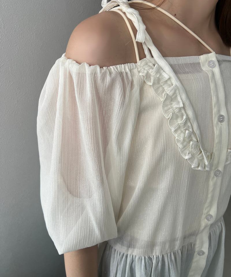 2WAY OFF SHOULDER BLOUSE / 2WAY オフショルシアーブラウス