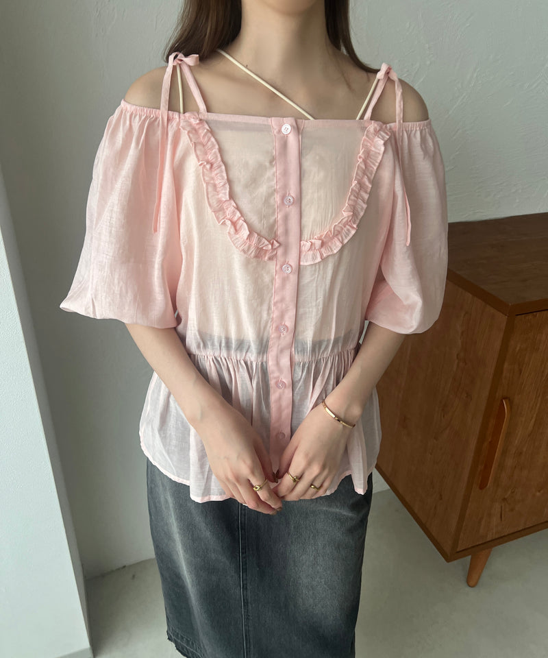 2WAY OFF SHOULDER BLOUSE / 2WAY オフショルシアーブラウス