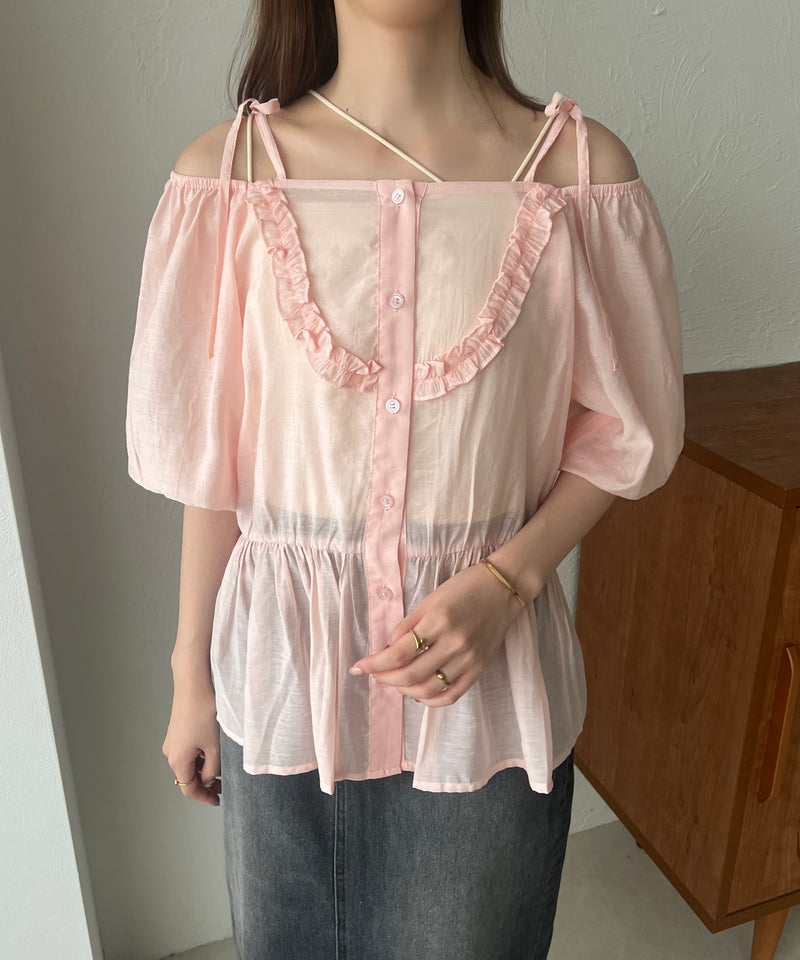 2WAY OFF SHOULDER BLOUSE / 2WAY オフショルシアーブラウス