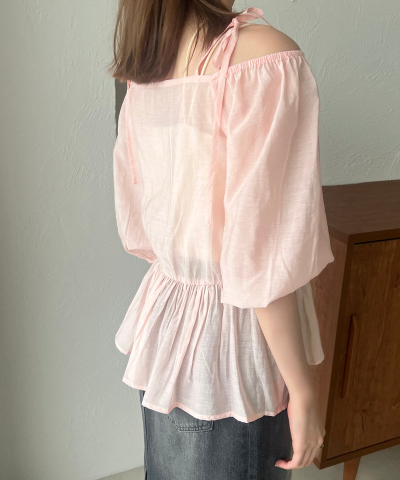 2WAY OFF SHOULDER BLOUSE / 2WAY オフショルシアーブラウス