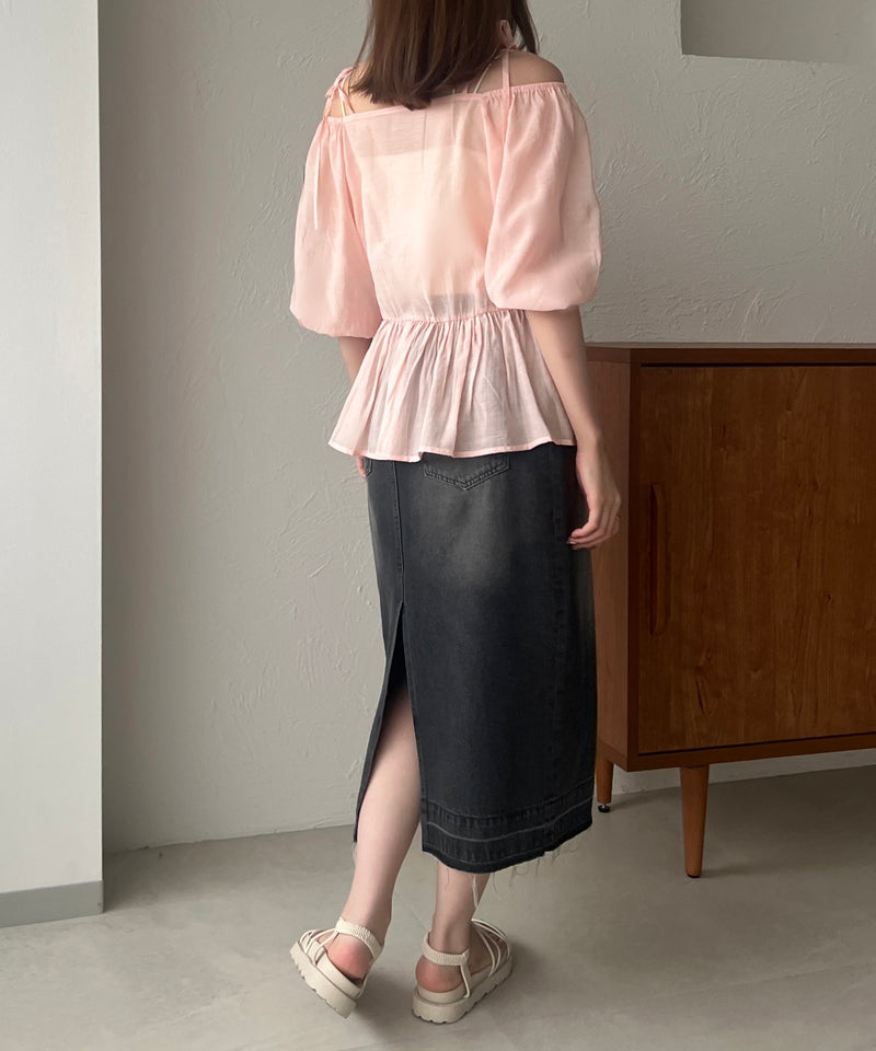 2WAY OFF SHOULDER BLOUSE / 2WAY オフショルシアーブラウス