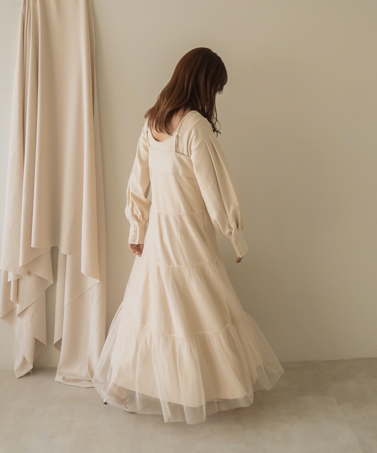tull cami onepiece × flareonepiece set /チュールキャミワンピース×フレアワンピース ※こちらのアイテムはカラーにより入荷時期が異なります。