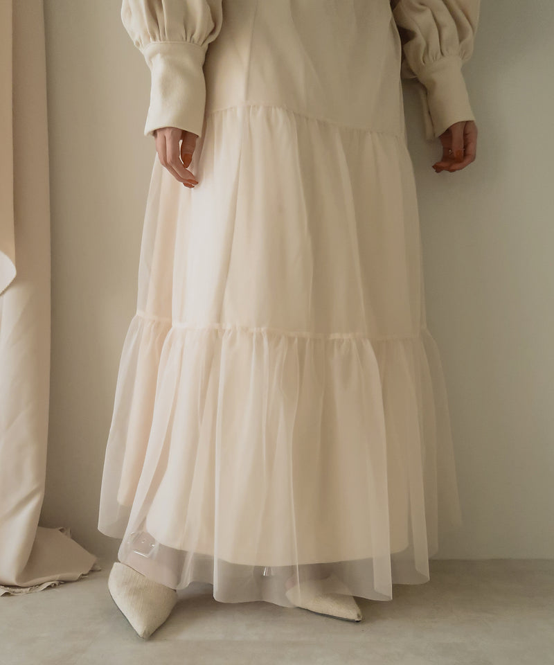 tull cami onepiece × flareonepiece set /チュールキャミワンピース×フレアワンピース