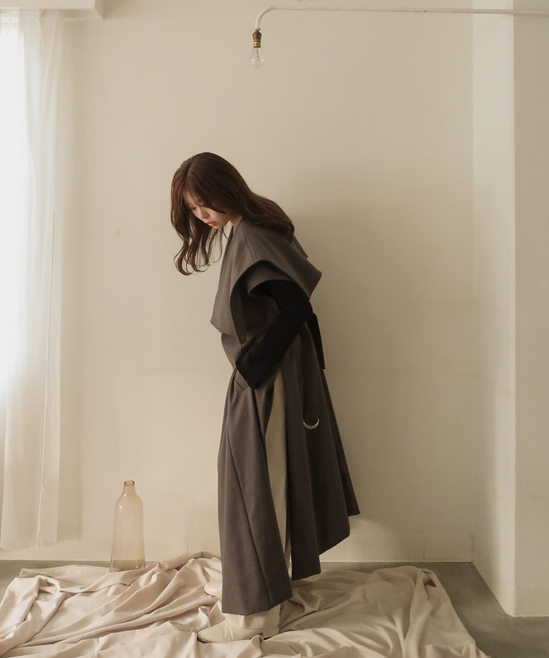 long gilet onepiece / ロングジレワンピース – favclo.