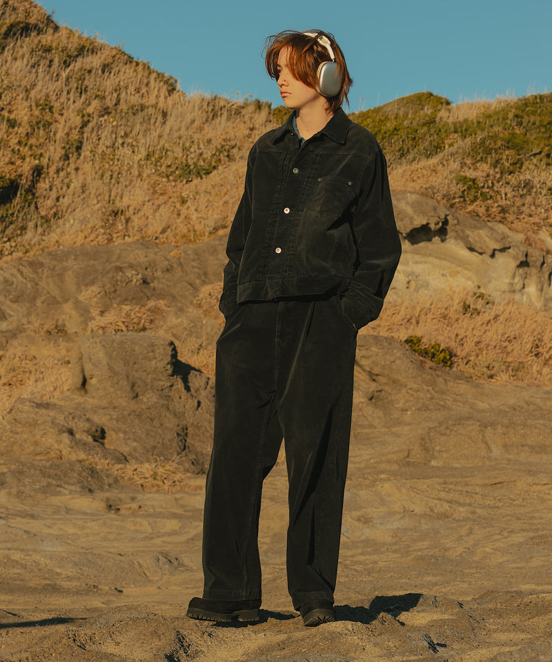 【WETTEMPT｜ウィテンプト】BLEACHED CORDUROY SLACKS / ブリーチコーデュロイスラックス