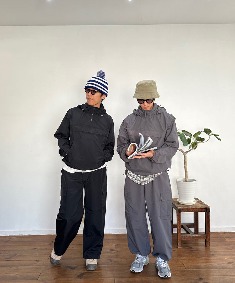 【by 伊藤夫婦】nylon cargo pants / ナイロンカーゴパンツ
