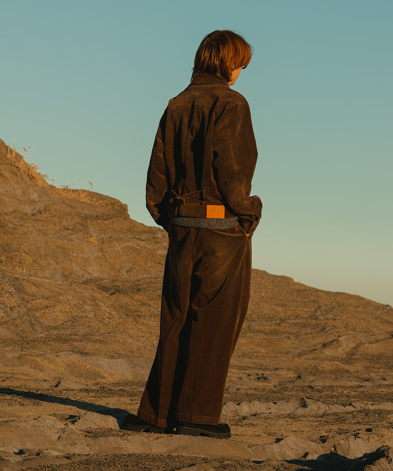 【WETTEMPT｜ウィテンプト】BLEACHED CORDUROY SLACKS / ブリーチコーデュロイスラックス