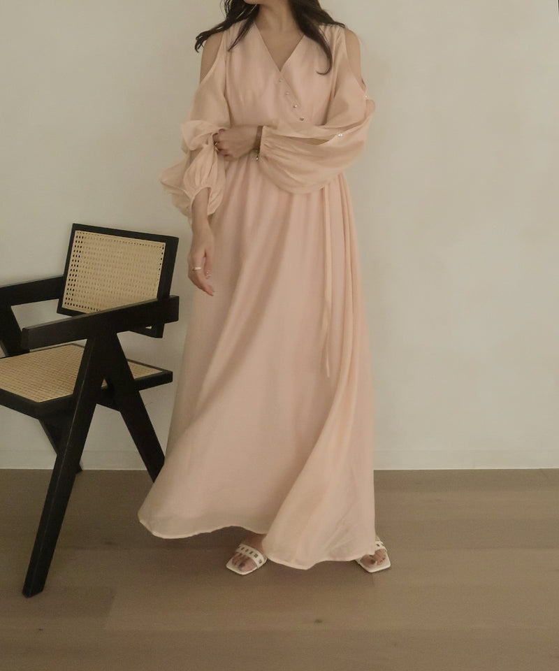 relaxy cachecoeur onepiece / リラクシーカシュクールワンピース
