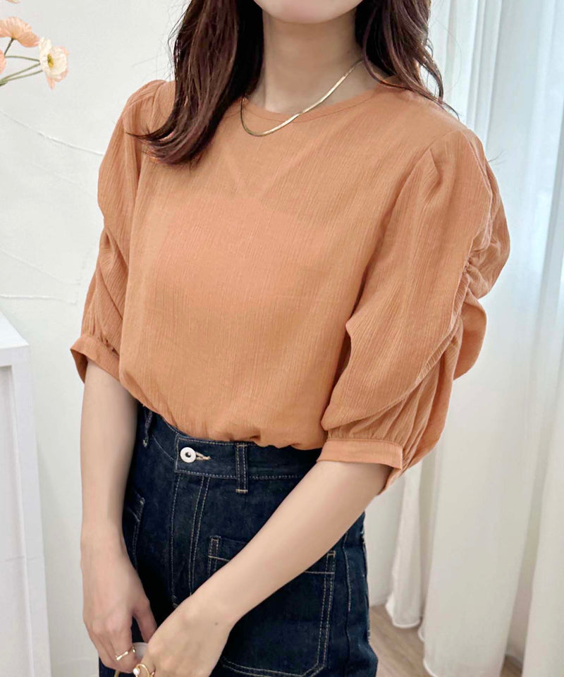 SLEEVE GATHER BLOUSE/袖ギャザーブラウス