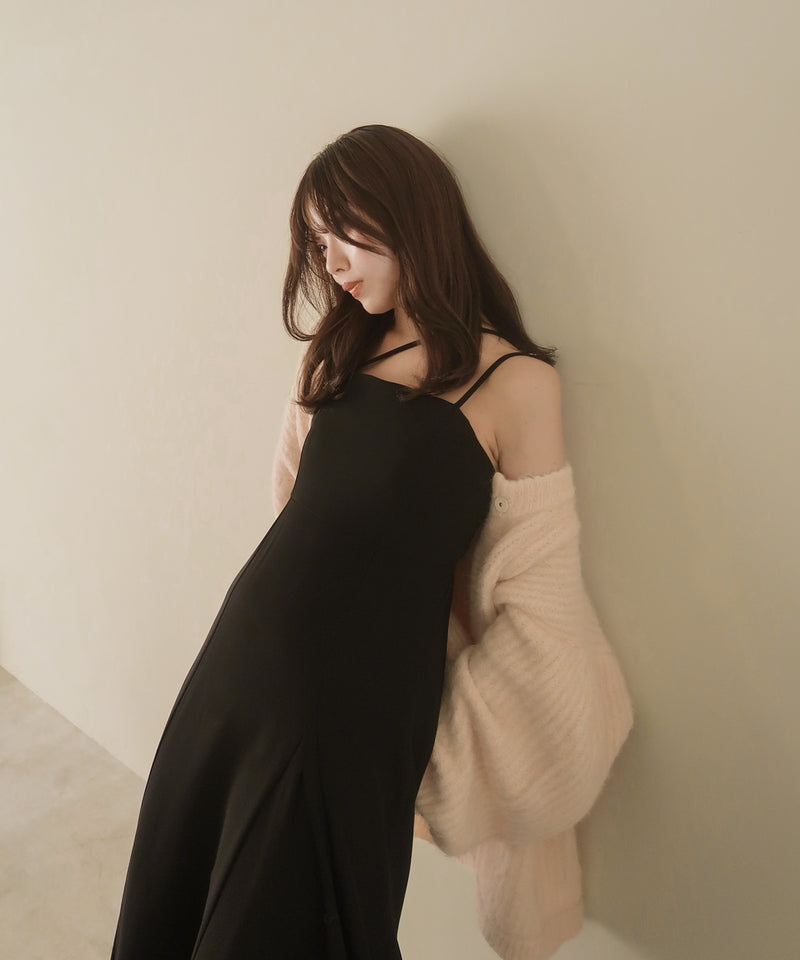 design cross cami onepiece / デザインクロスキャミワンピ
