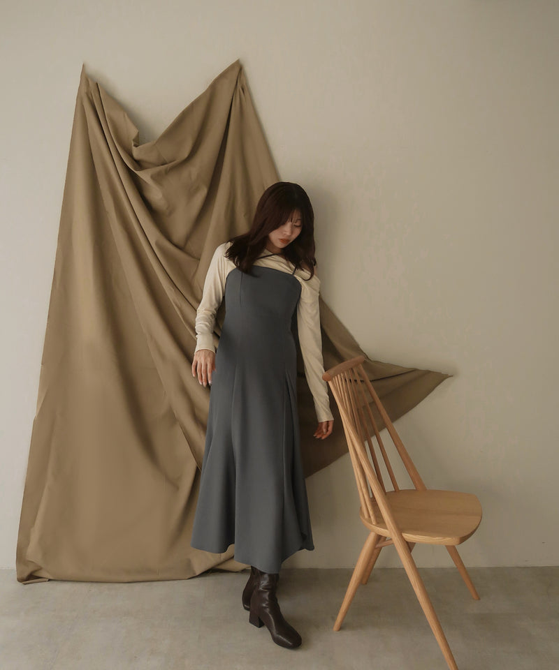 design cross cami onepiece / デザインクロスキャミワンピ