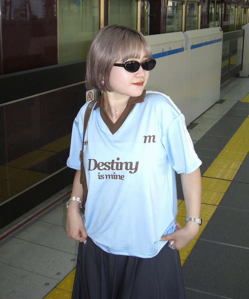 【miko】lace soccer uniform T-shirt / レースサッカーユニフォームTシャツ