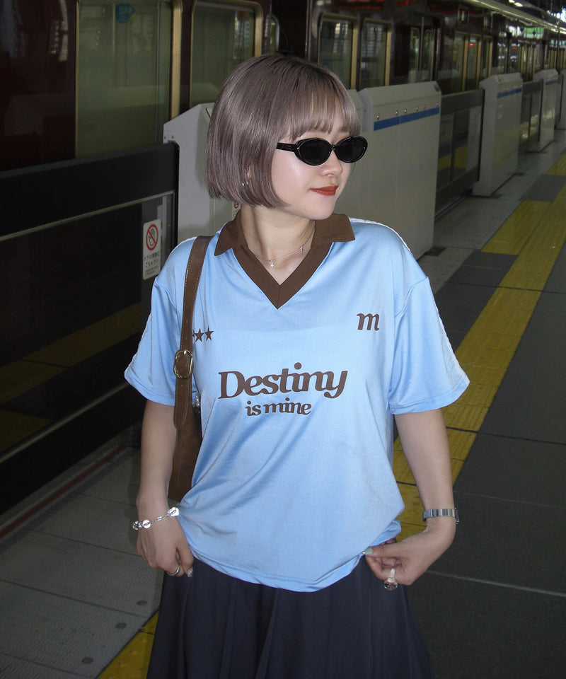 【miko】lace soccer uniform T-shirt / レースサッカーユニフォームTシャツ