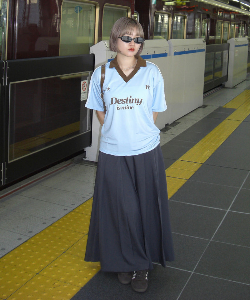 【miko】lace soccer uniform T-shirt / レースサッカーユニフォームTシャツ