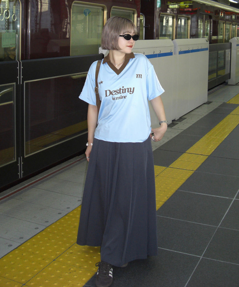 【miko】lace soccer uniform T-shirt / レースサッカーユニフォームTシャツ