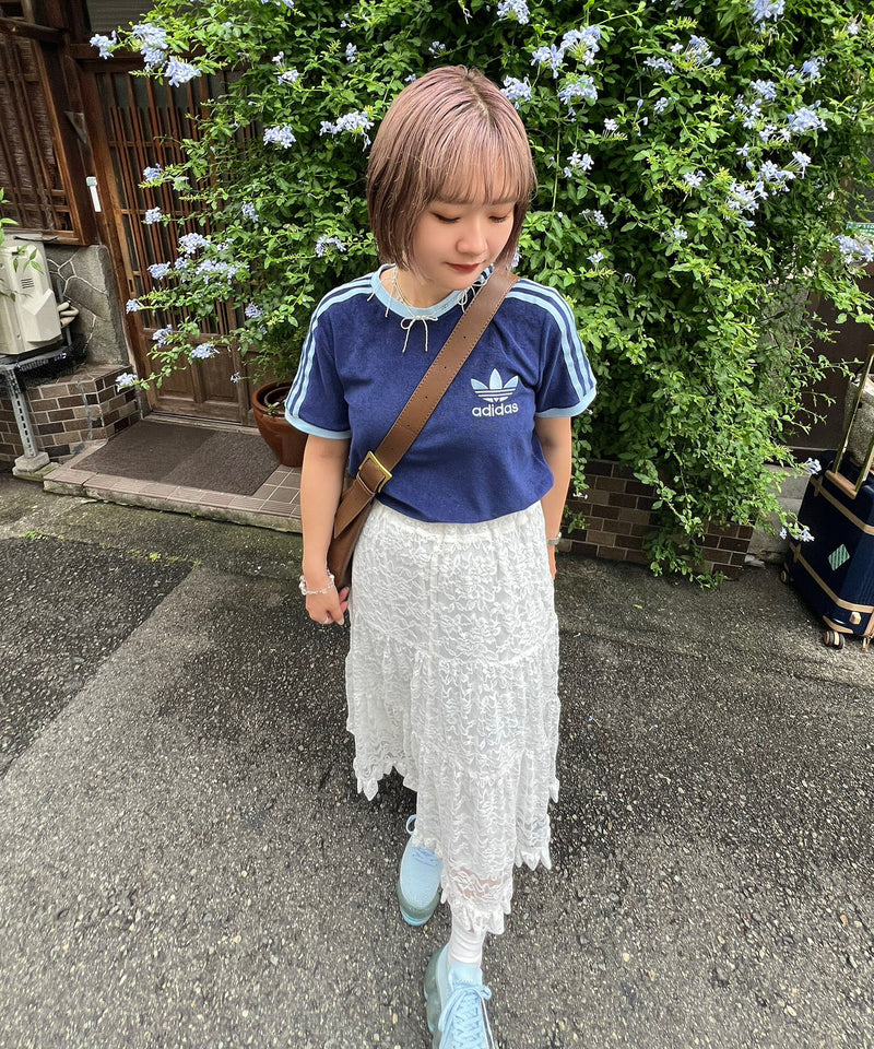 【miko】lace tiered skirt / レースティアードスカート