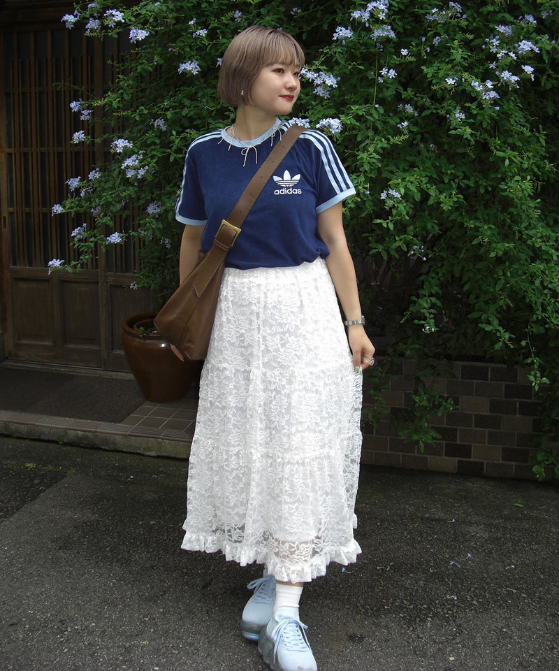 【miko】lace tiered skirt / レースティアードスカート