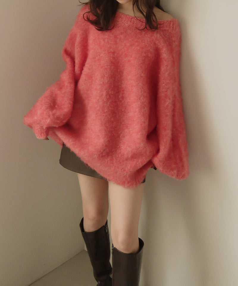 mix color laceup cardigan / ミックスカラーレースアップカーディガン