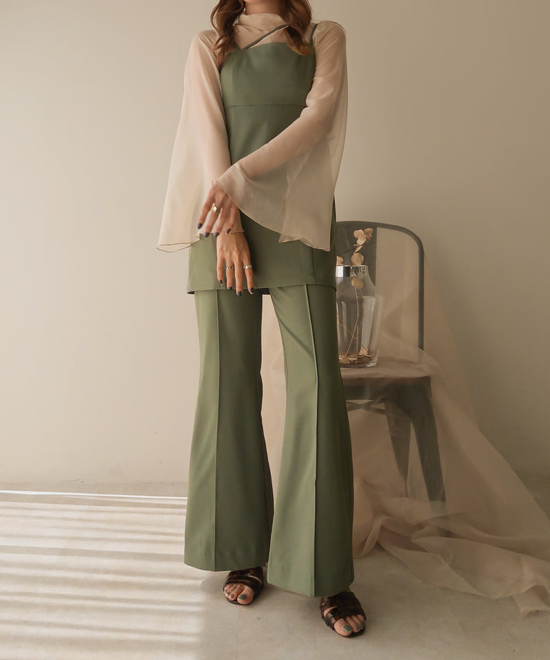setup flare pants / セットアップフレアパンツ