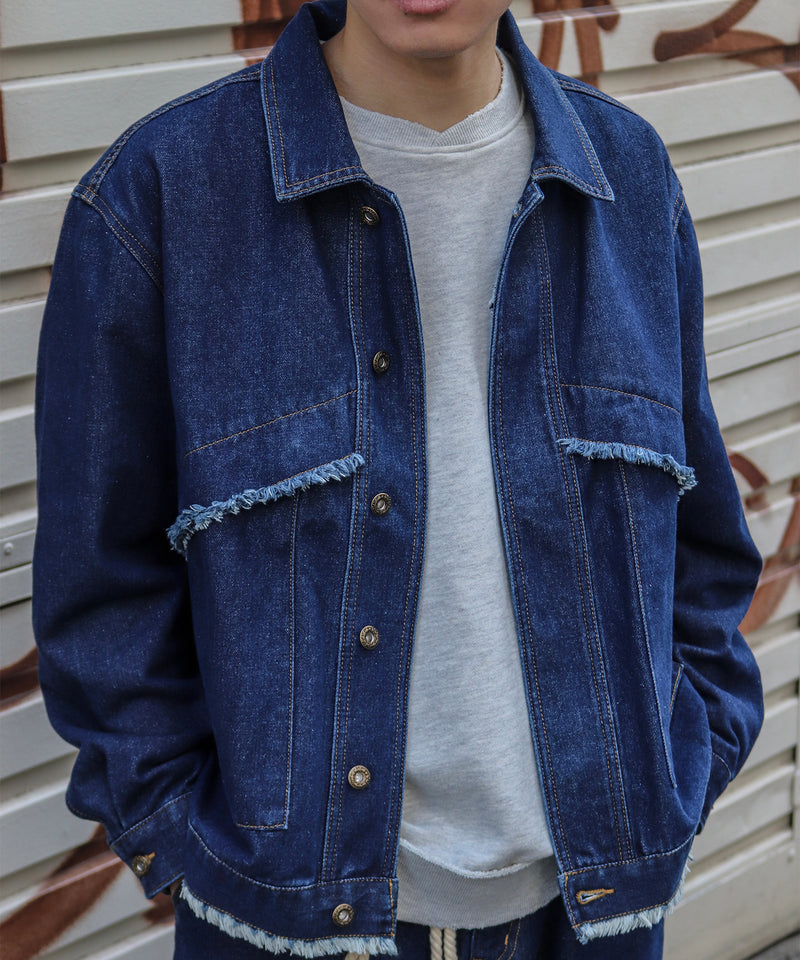 【favclo. Special price】BIG POCKET DENIM JACKET / ビッグポケット デニムジャケット