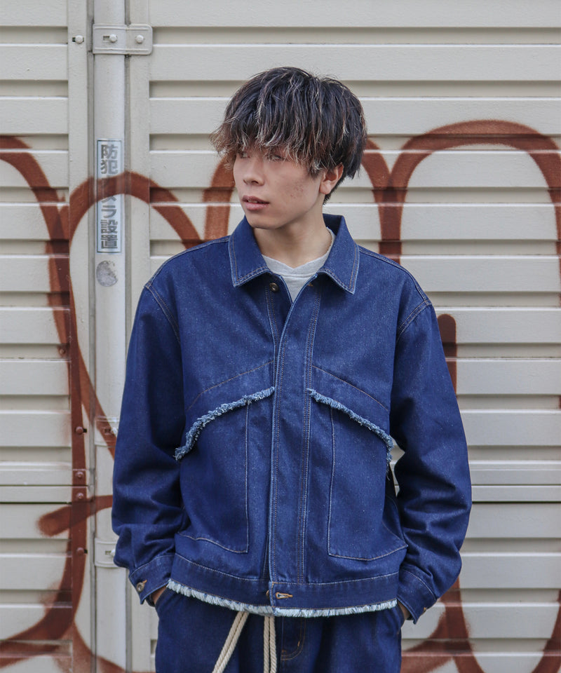 【favclo. Special price】BIG POCKET DENIM JACKET / ビッグポケット デニムジャケット