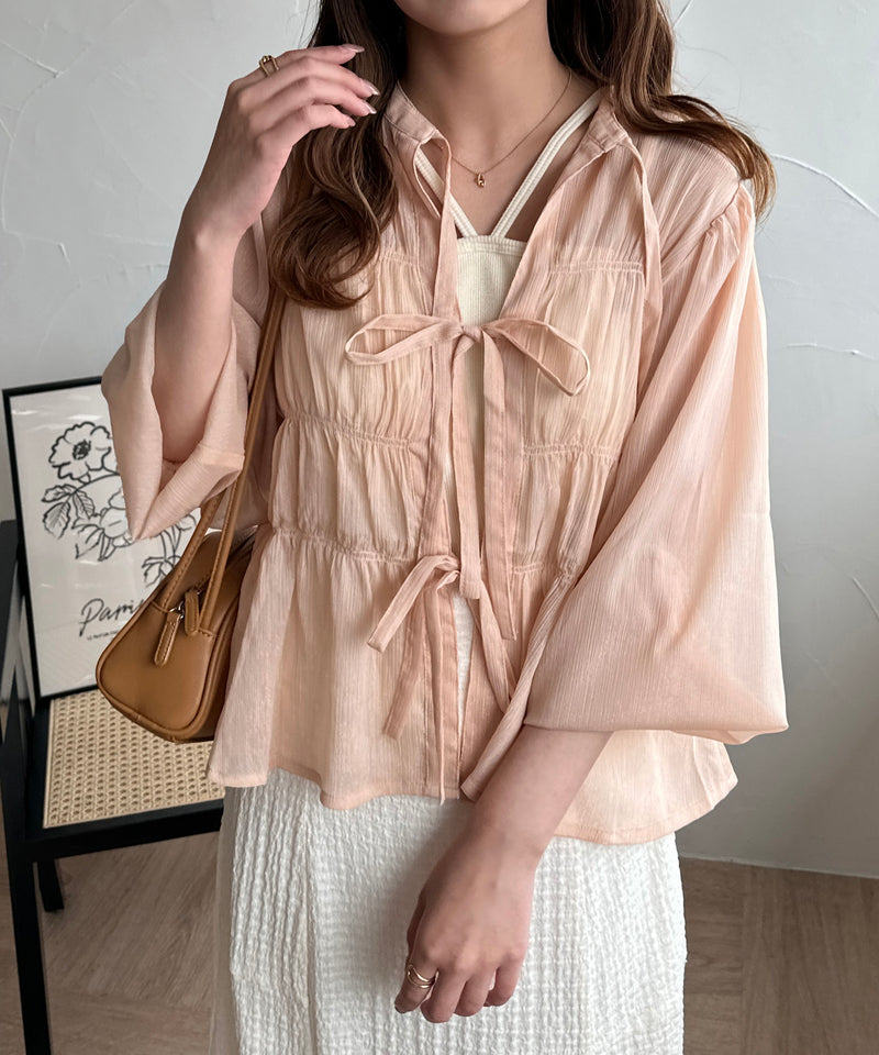 IVORY LAST 1点】 2WAY RRIBON BLOUSE/2WAYリボンブラウス – favclo.