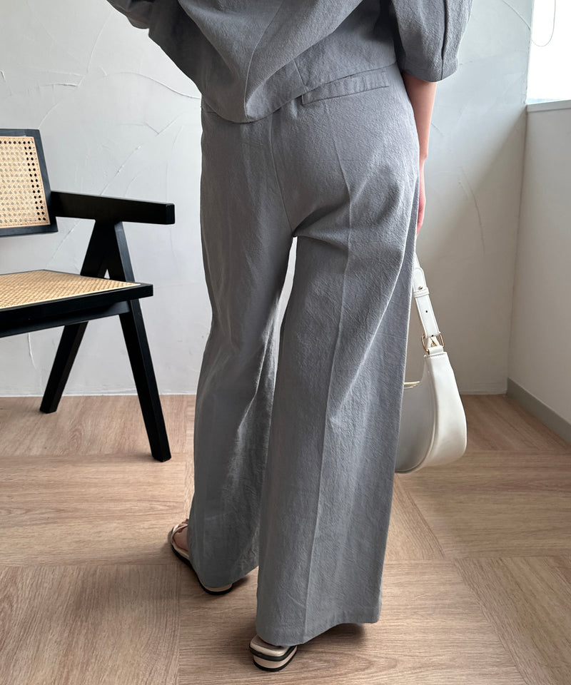 LINEN WIDE PANTS/リネンワイドパンツ