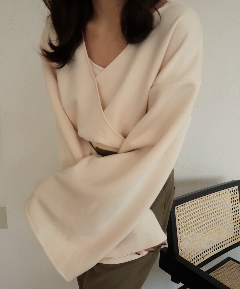 ２way cachecour sweat / ２wayカシュクールスウェット