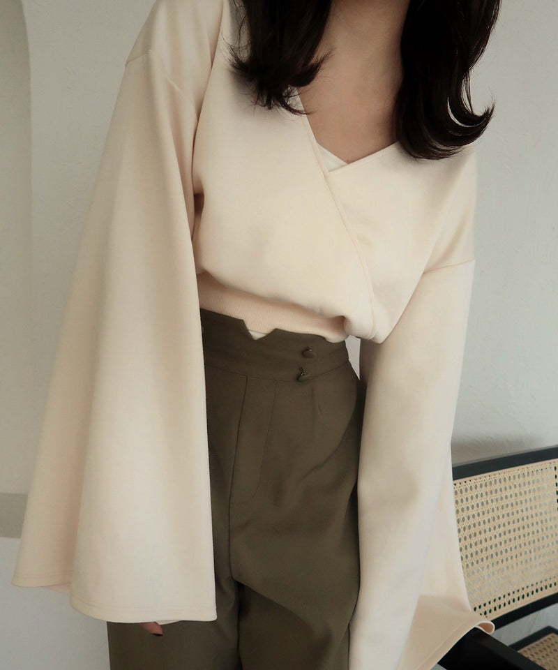 ２way cachecour sweat / ２wayカシュクールスウェット
