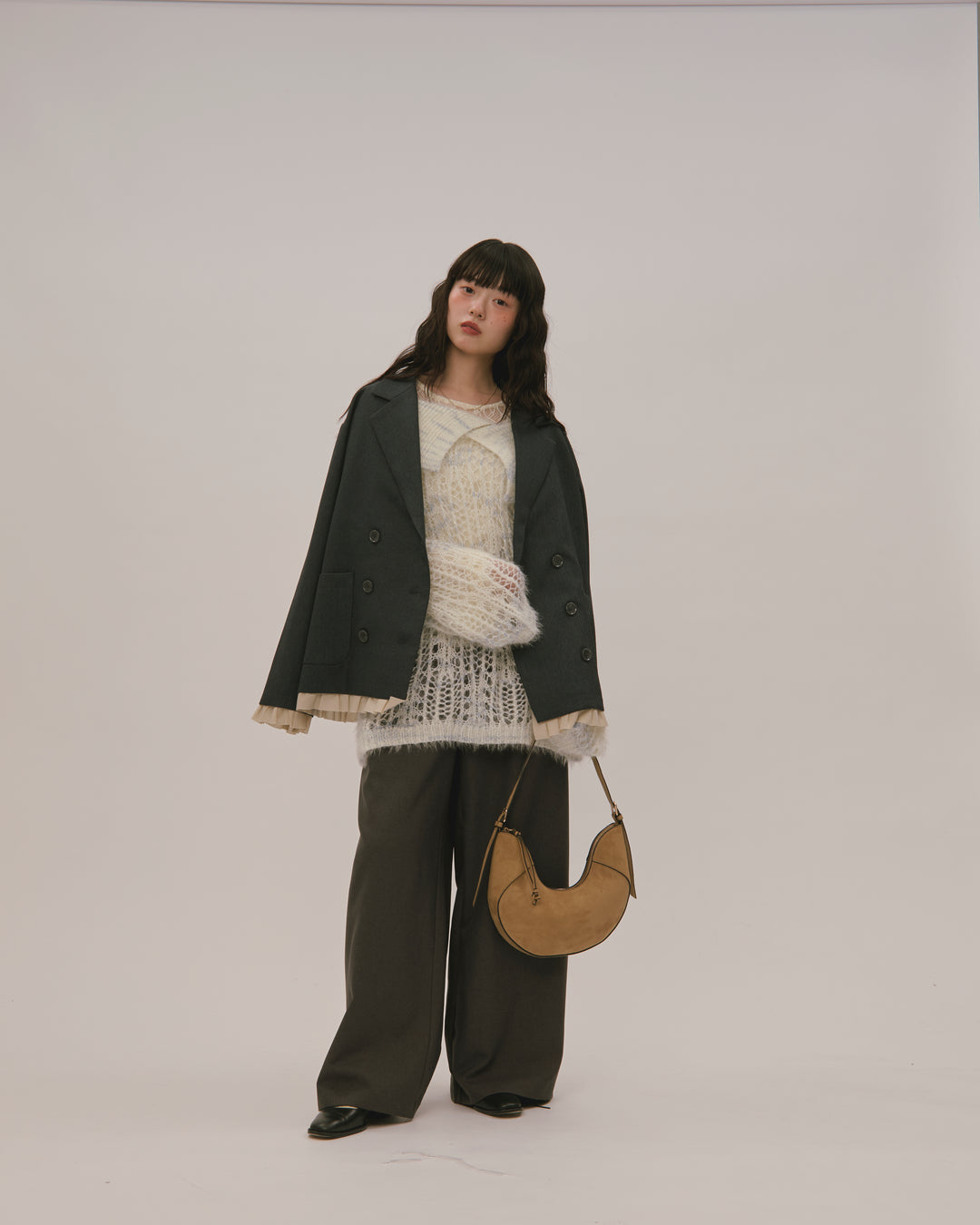 loin nuit sheer collar knit / シアーカラーニット loin nuit（ロワンニュイ）の「sheer collar knit / シアー