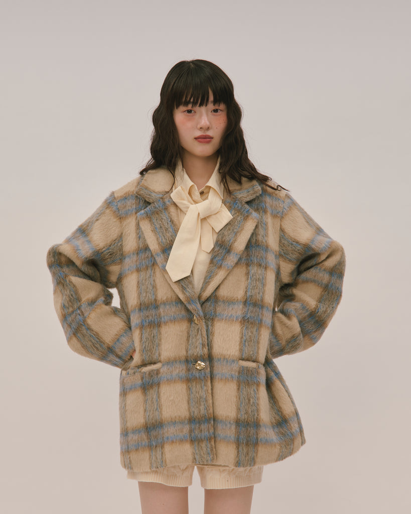 loin nuit shaggy coat / シャギーコート shaggy coat / シャギーコート（テーラードジャケット）｜loin