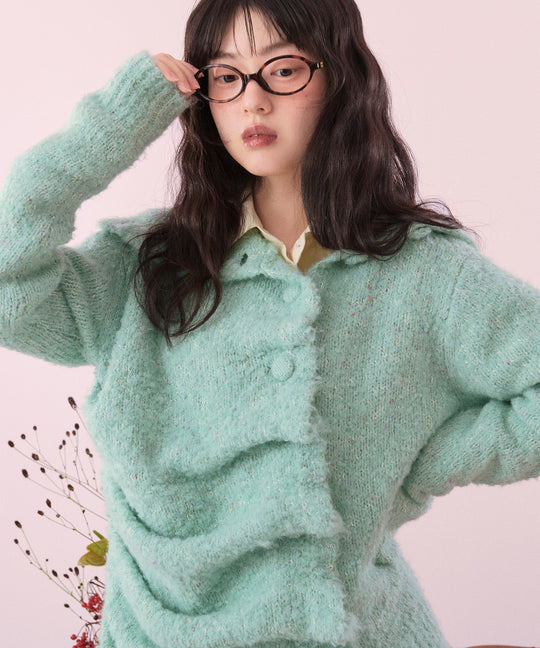 mix color asymmetry knit / ミックスカラーアシンメトリーニット