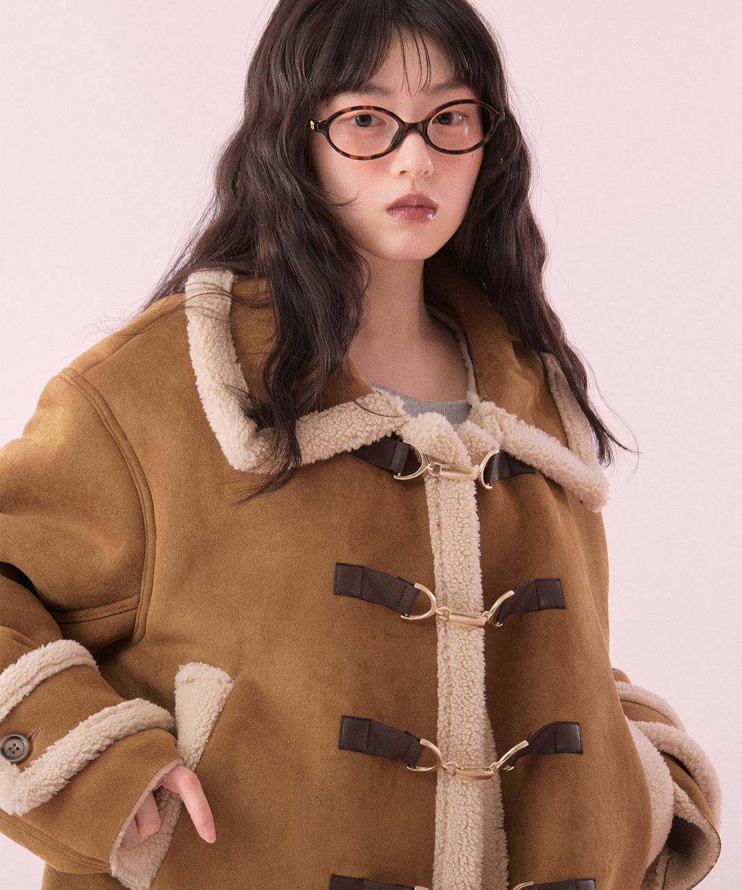 faux suede short jacket / フェイクスウェードショートジャケット
