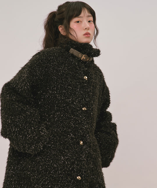 nuance button poodle coat / ニュアンスボタンプードルコート